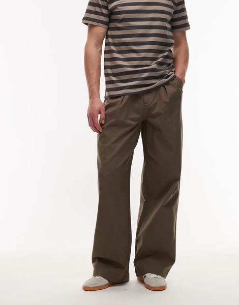  Allsaints Conway Tailored Trouser In Brown 