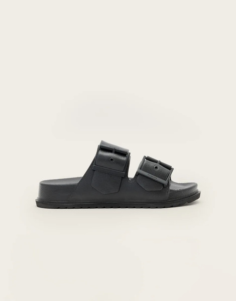  Allsaints Sian Double Strap Sandal In Black 
