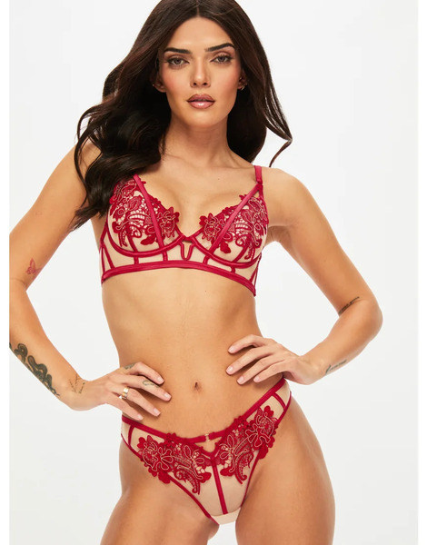  Ann Summers Enticement Brazilian In Red 