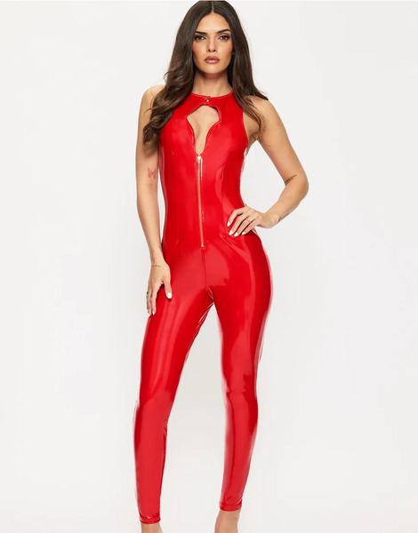  Ann Summers Halloween Dominating Jumpsuit In Red 