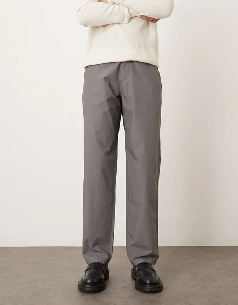  Arket Lightweight Pull On Trousers In Grey 