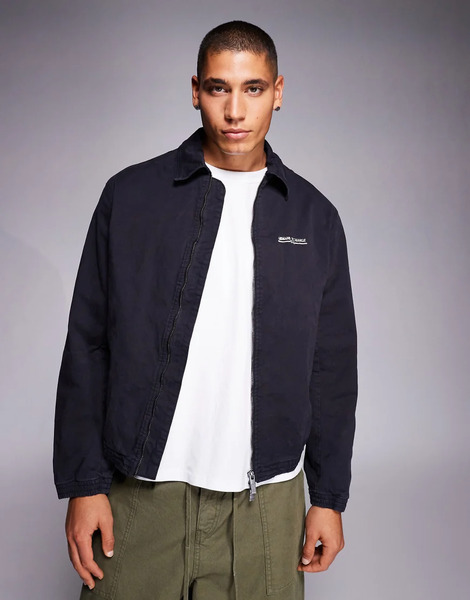  Armani Exchange Zip Through Jacket In Navy 