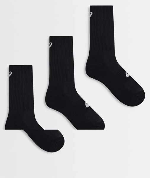  Asics 3 Pack Crew Sock In Performance Black 