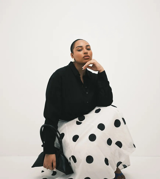  Asos Design Curve Linen Blend Shirt In Black 