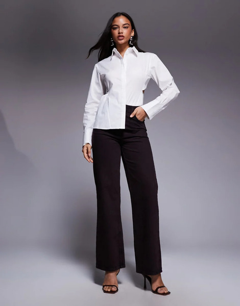  Asos X The Sourced Collection Jeans In Brown 