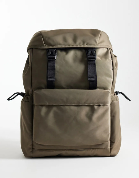  Asos Design Backpack In Khaki Green 