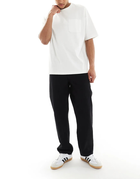  Asos Design Baggy Jeans In Black 