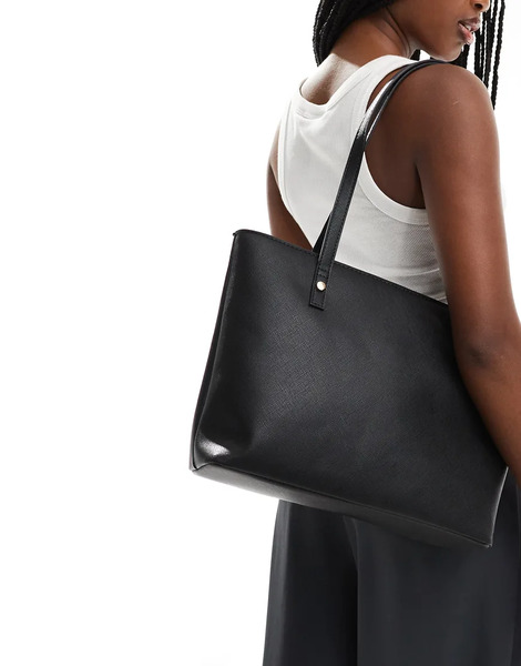  Asos Design Easy Tote Bag In Black 