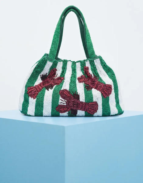  Asos Design Embellished Lobster Pouch Shoulder Bag In Multi 