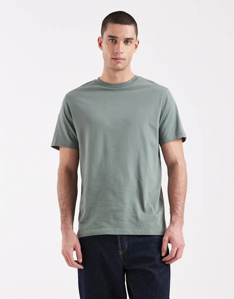  Asos Design Essentials Regular Fit T Shirt In Mid Green 