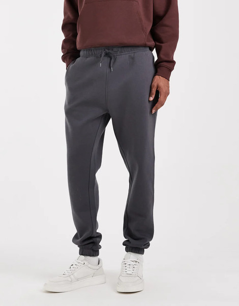  Asos Design Essentials Slim Fit Jogger In Charcoal Grey 
