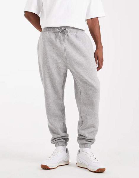  Asos Design Essentials Tapered Jogger In Grey Marl 
