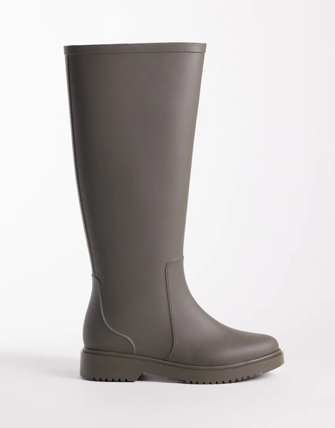  Asos Design Gigi Welly Boots In Khaki Green 