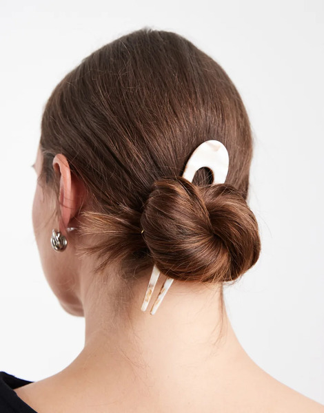  Asos Design Mixed Resin French Pin In Multi 