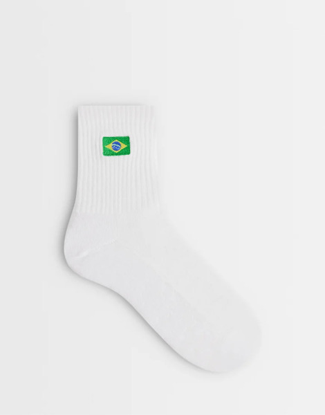  Asos Design 1 Pack With Brazil Embroidery In Multi 