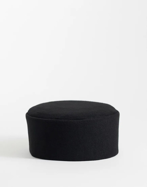  Asos Design Pillbox Hat In Black 
