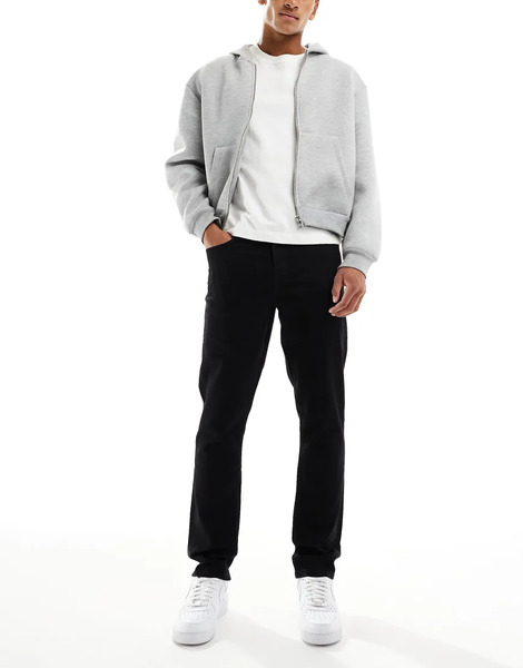  Asos Design Stretch Slim Jeans In Black 