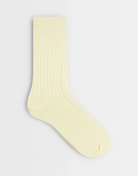  Asos Design Super Soft Ankle Socks In Buttermilk Yellow 