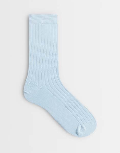  Asos Design Super Soft Ankle Socks In Light Blue 