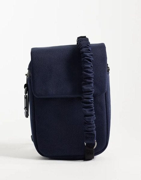  Asos Design Tech Crossbody Bag In Navy 