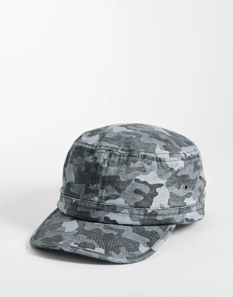  Asos Design Utility Cap In Camo Multi 
