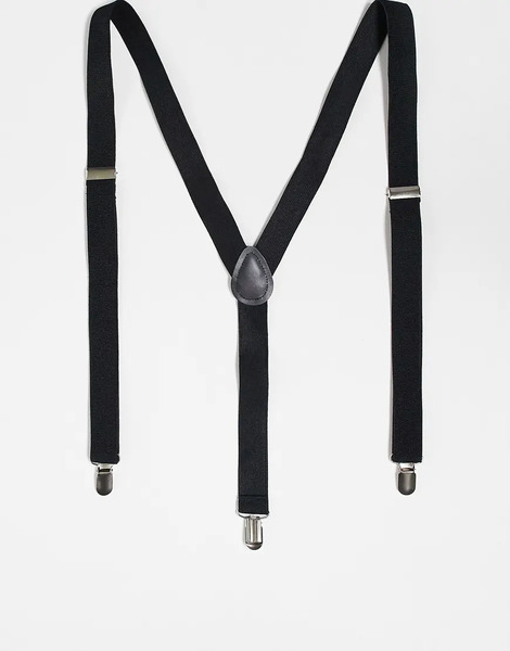  Asos Design Wedding Braces In Black 
