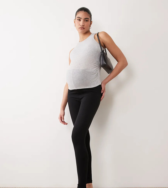  Asos Design Maternity Supersoft Legging In Black 