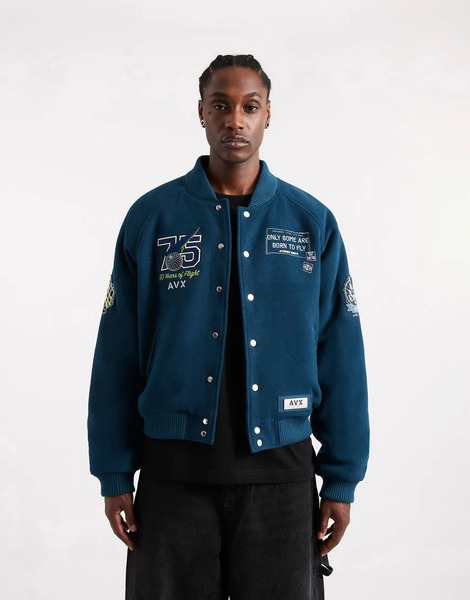  Avx Jactar Long Sleeve Jacket In Petrol Yellow 