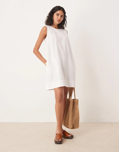  Barbour Lucy Mini Dress In White 