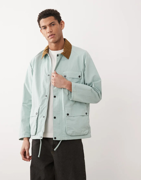  Barbour Solway Showerproof Jacket In Mint Blue 