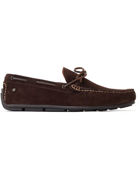  Base London Brooks Driver Shoe In Brown 