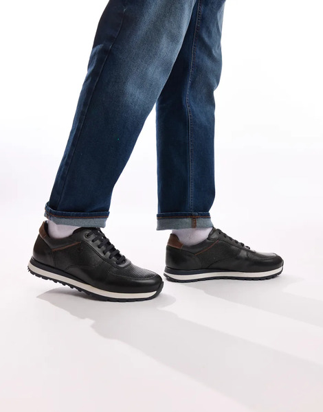  Base London Lancaster Trainer In Navy 
