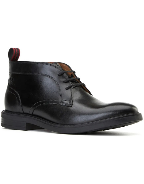  Base London Lincoln Chukka Boot In Black 