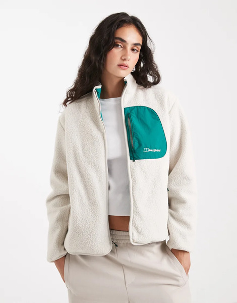  Berghaus Asperton Reversible Jacket In Beige/stone Multi 