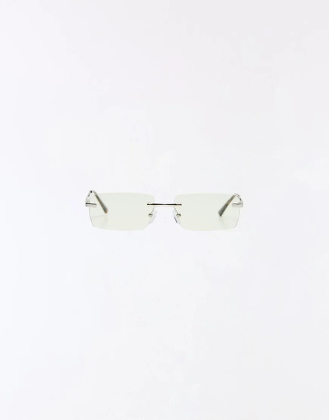  Bershka Reading Glasses In Silver 