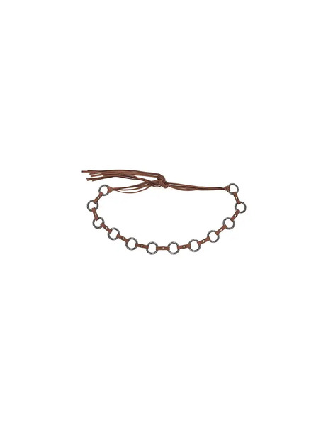  Bershka Ring Belt In Brown 