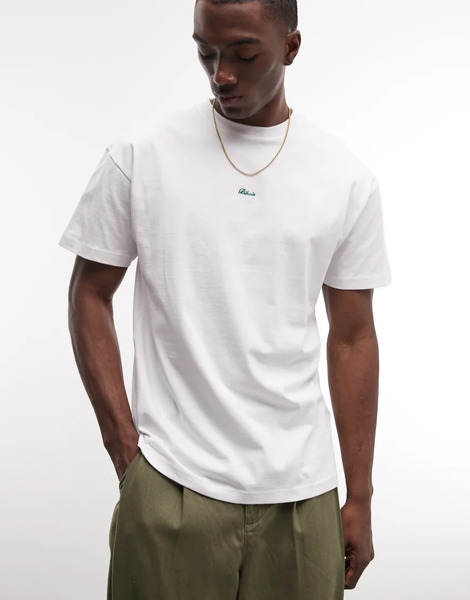  Blkvis Script Logo T Shirt In White 