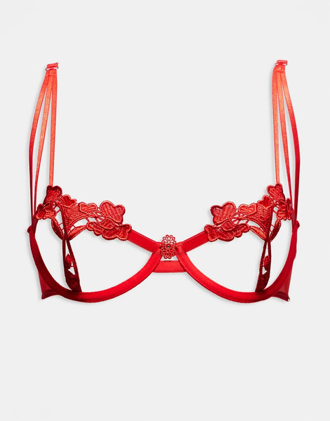  Bluebella Nova Wired Bra In Red 