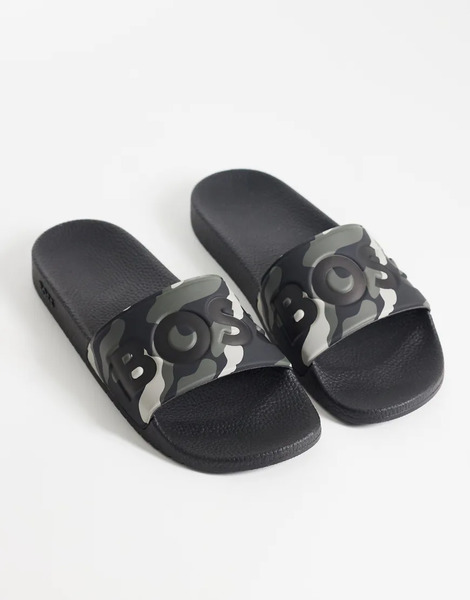  Boss Aryeh Sliders In Green 
