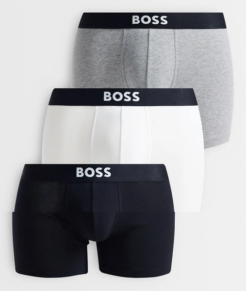  Boss One 3 Pack Boxer Briefs In Black, White And Grey 