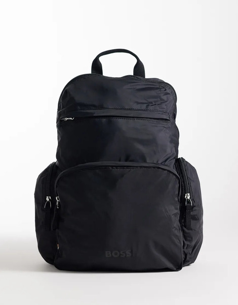  Boss Packable Tonal Logo Backpack In Black 