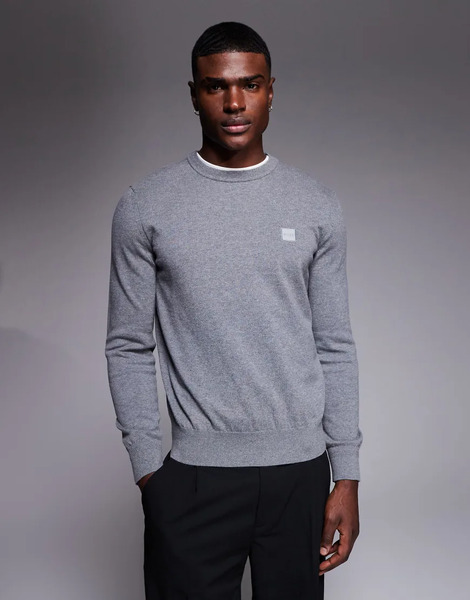  Boss Orange Kanobix Fine Jumper In Grey 