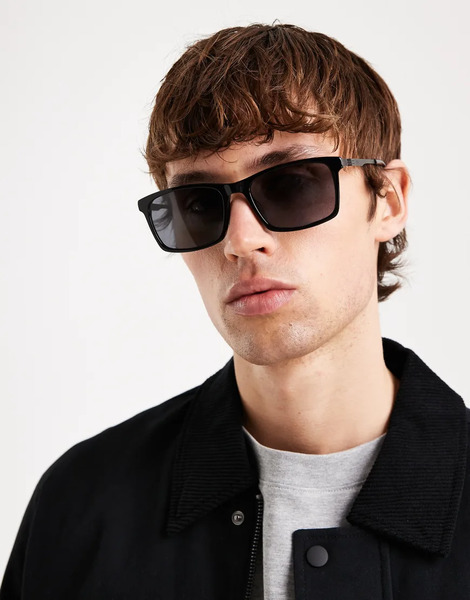  Boss Square Sunglasses In Black 