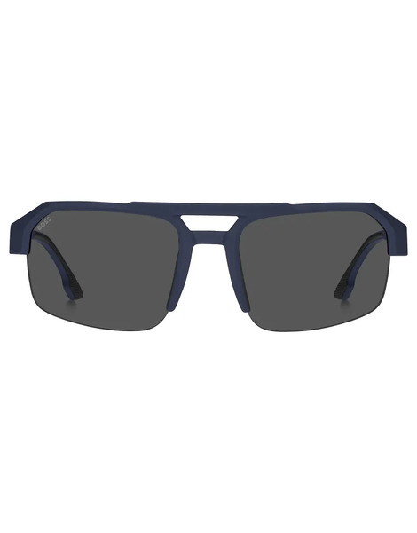  Boss Square Sunglasses In Blue 