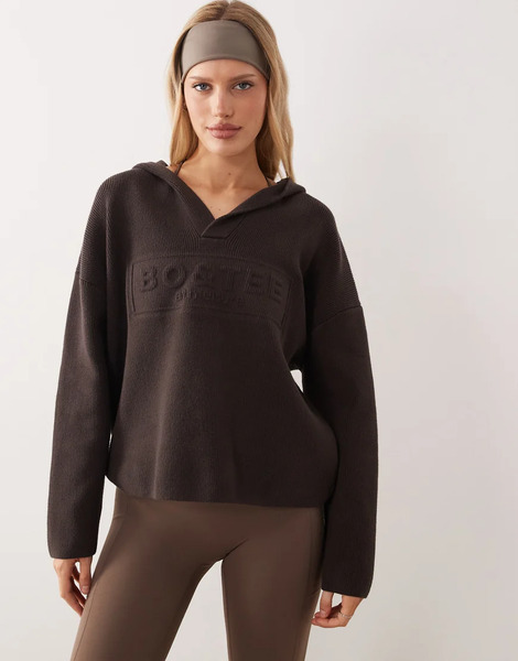  Bo+tee Oversized Hoodie In Espresso Brown 