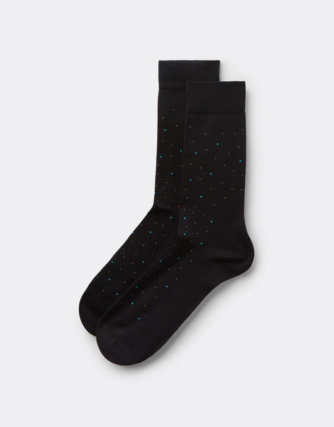  Calzedonia Men's Patterned Socks In Black 