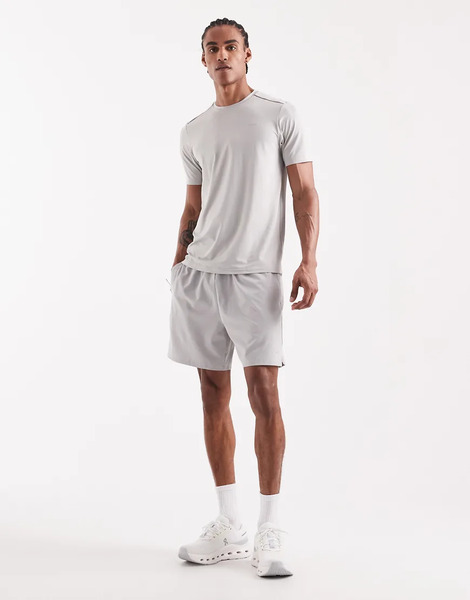  Capo Active Core Logo Shorts In Grey 