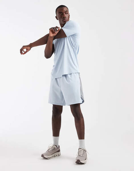  Capo Active Performance Logo Shorts Co Ord In Light Blue 