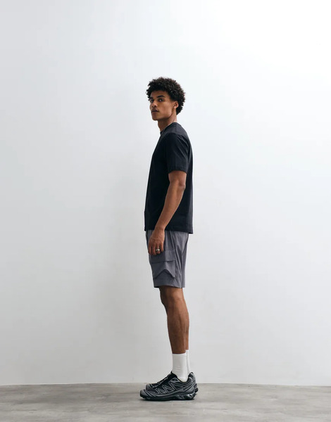  Capo Lightweight Cargo Shorts In Dark Grey 