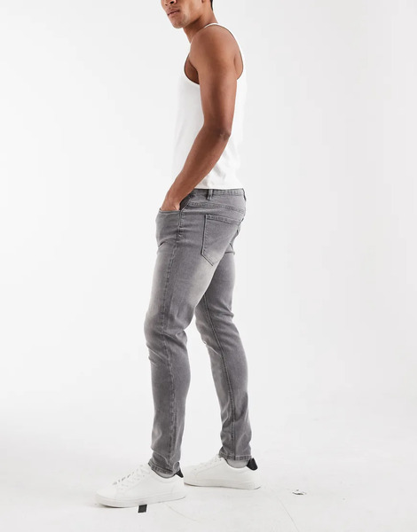 Capo Slim Fit Jeans In Grey Wash 